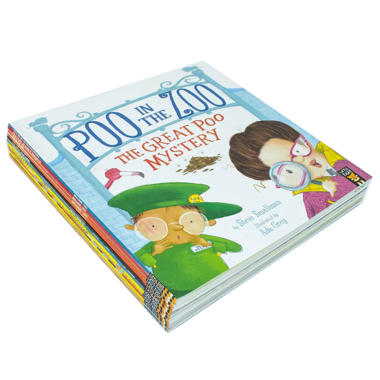 The Zoo Series Children Picture Stories 12 Books Collection Set (Poo in the Zoo, The Great Poo Mystery, The Island of Dinosaur Poo, Little Why, Mighty Mo, Quiet!, Hippobottymus & More) - Image 4