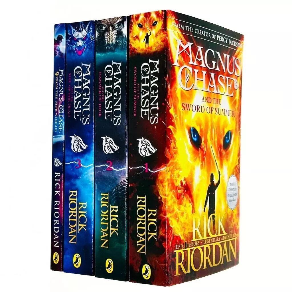 Trials of Apollo and Magnus Chase Series 9 Books Collection Set By Rick Riordan - Image 3