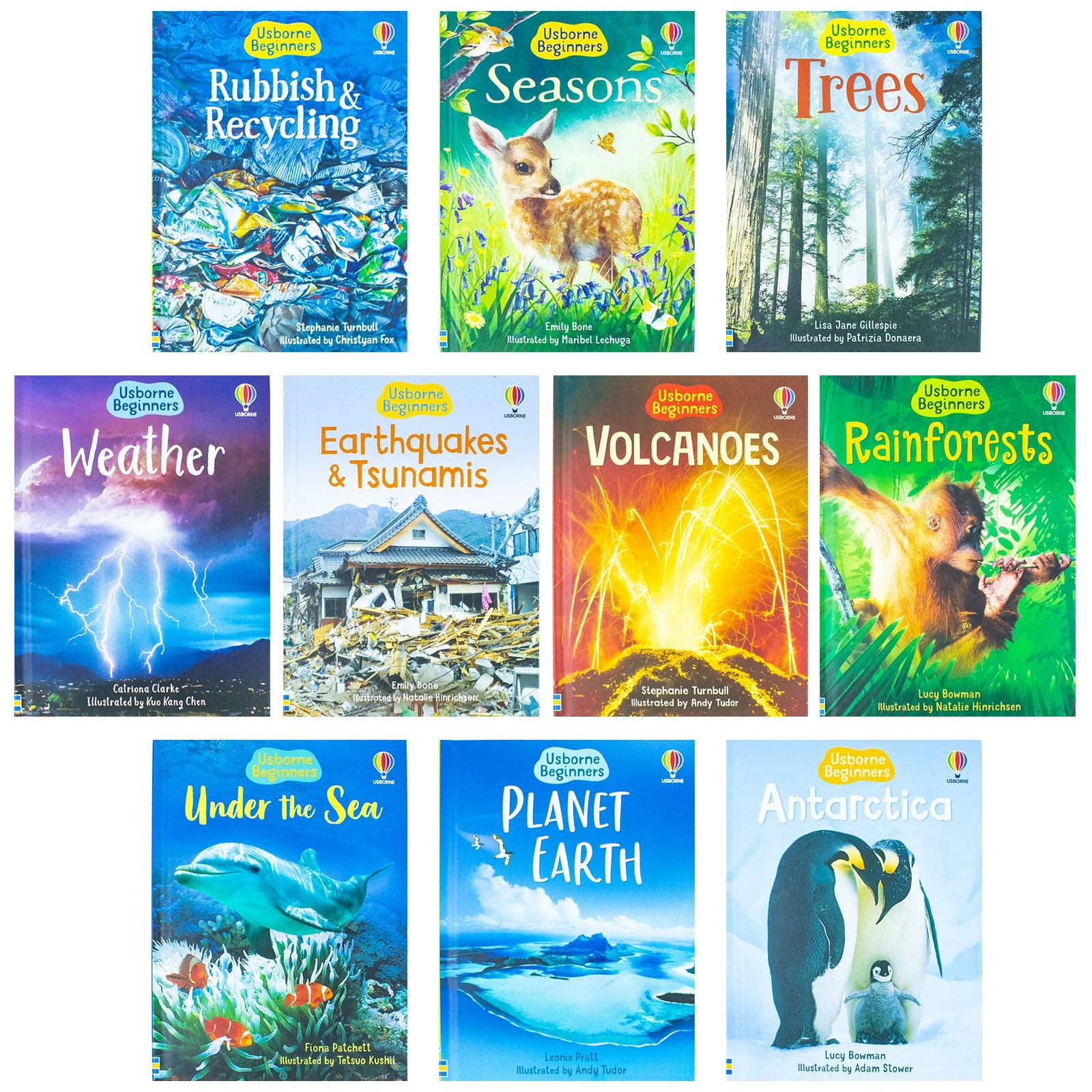 Usborne Beginners Our World Series 10 Books Collection Box Set (Planet Earth, Weather, Trees, Under the Sea, Volcanoes) - Image 3