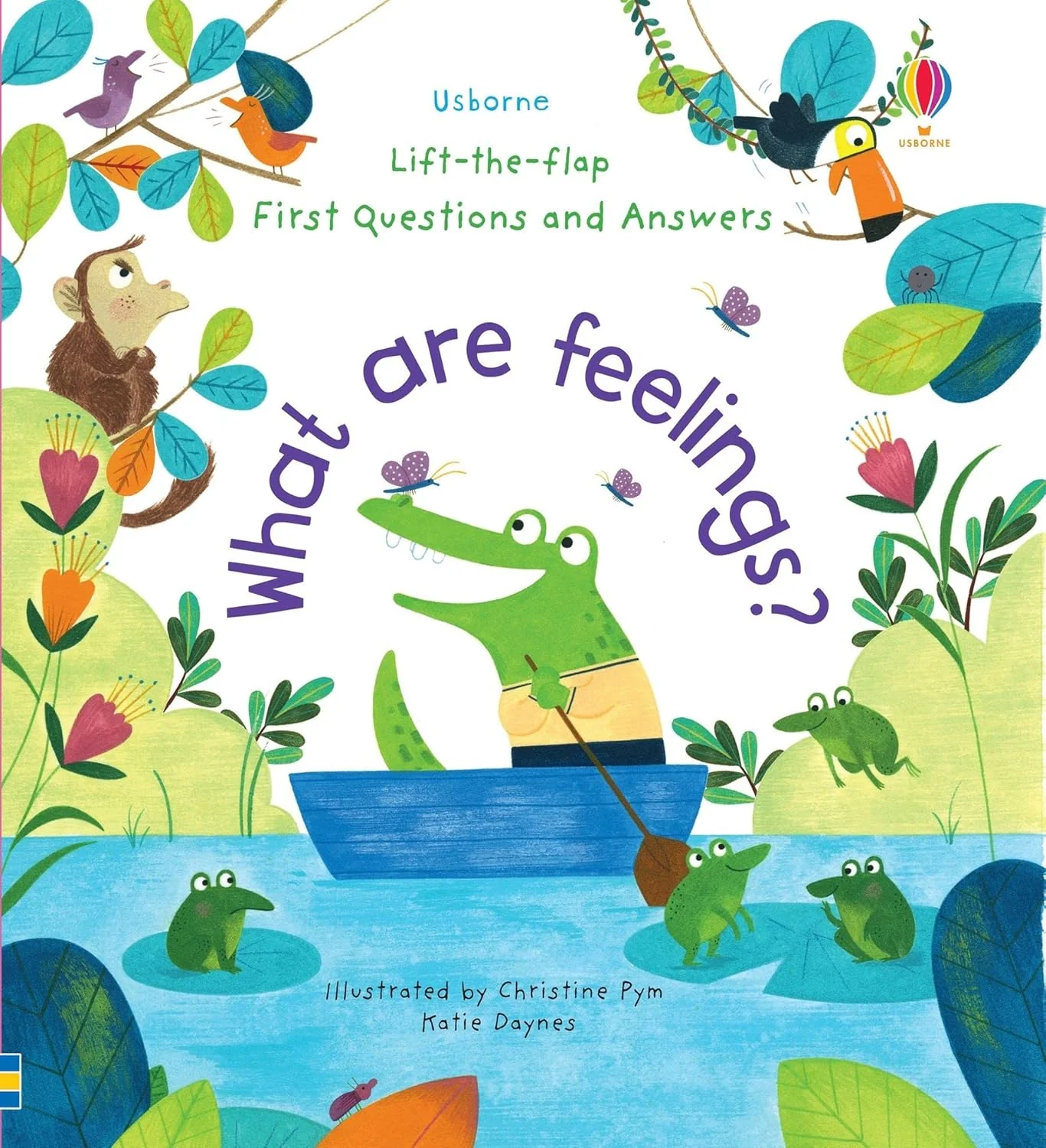 Usborne Lift-The-Flap First Questions and Answers 4 Books Set (Where Do Babies Come From?, What are Feelings?, Why do we need Bees?, Why do things Die?) - Image 3