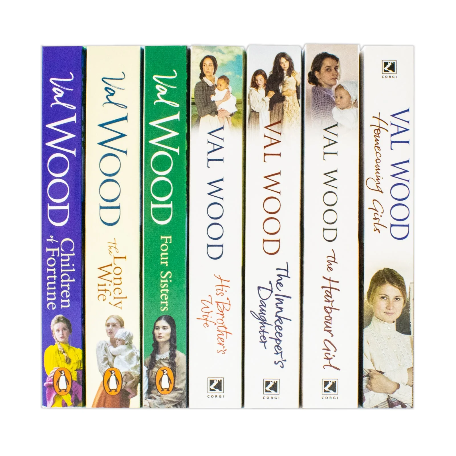 Val Wood Collection 7 Books Set (Homecoming Girls, His Brother's Wife, The Harbour Girl, The Innkeeper's Daughter, The Lonely Wife, Four Sisters, Children of Fortune) - Image 3