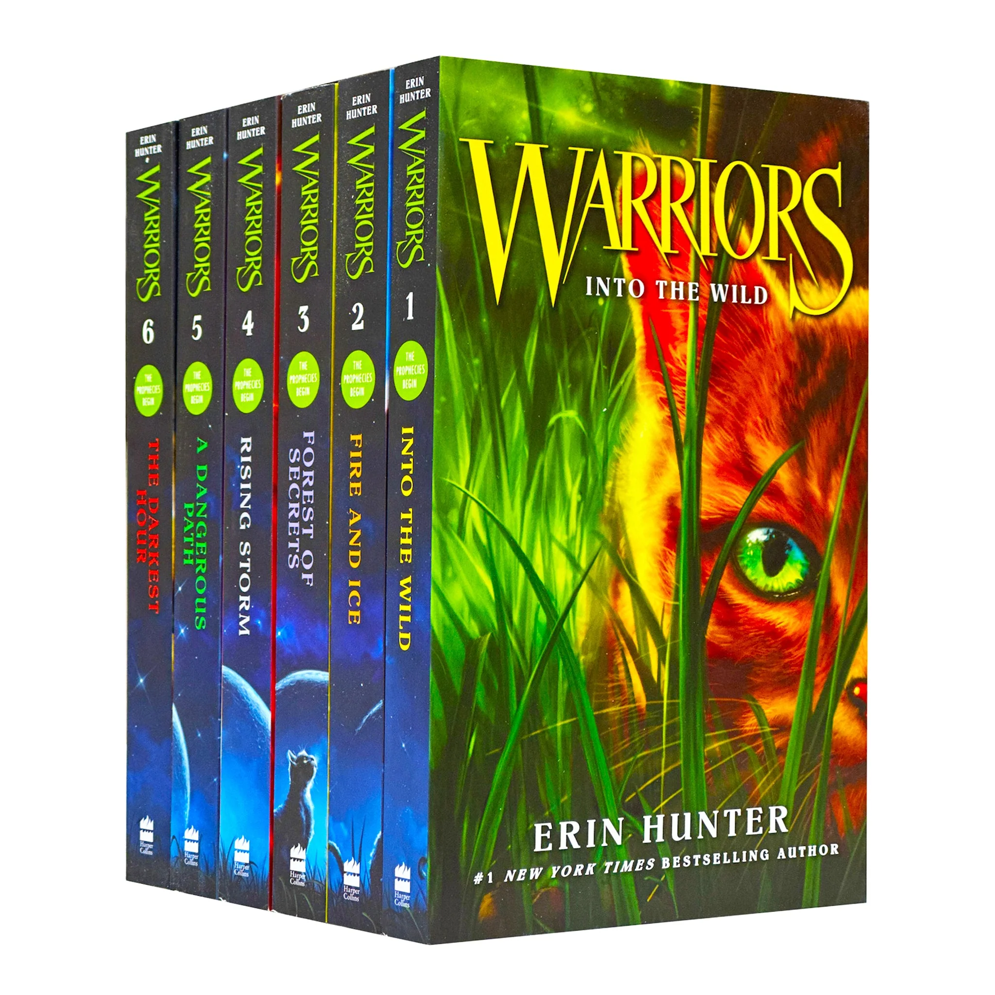 Warrior Cats Series 1 And 2 - The Prophecies Begin And The New Prophecy By Erin Hunter 12 Books Set - Image 2