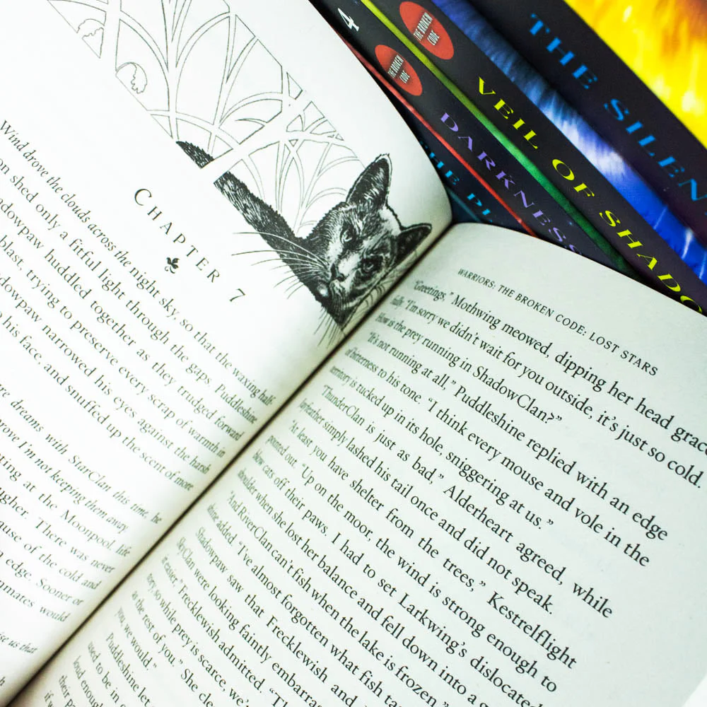 Warrior Cats The Broken Code Series 7 Collection 6 Books Set By Erin Hunter (Lost Stars, Silent Thaw, Veil of Shadows, Darkness Within, Place of No Stars & Light in the Mist) - Image 7