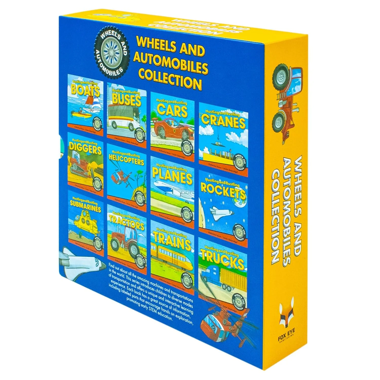 Wheels & Automobiles Collection: 12-Book Set – Educational Kids Books: Wheels, Machines, Boats, Buses & Cars for Fun Learning, Adventure & Creativity - Image 2